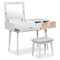Homeroots 43" White Wood Four Drawer Dresser 714272 - alternate 1