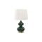 Monarch Specialties Lighting, 24''h, Table Lamp, Green Glass, Ivory / Cream Shade, Contemporary I 9768 - alternate 3