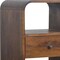 Homeroots 22" Chestnut Solid Wood One Drawer Nightstand 722576 - alternate 5