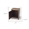 Homeroots 18in Brown Standard Accent Cabinet 389807 - alternate 8