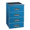 Pucel Four Drawer Unit, 15 1/2 in W x 24 1/2 in H x 24 in D, Putty 1424-4 - alternate 1