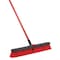 Libman Push Broom, 24 in Sweep Face, 3 in L Trim, PET Polymer Bristle, 64 in L, Steel Handle 805 - alternate 1