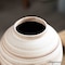 Uniquewise 9in Ceramic Stripe Vase Vintage Decorative Modern Farmhouse Piece for Home Centerpieces, White QI004793.RD - alternate 8