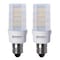 Bulbrite 35w Equivalent T4 Dimmable (E12) Candelabra Scrw Base  Warm Wht Lght Frost LED Lght Bulb, 2700K, 2PK 861531 - alternate 1