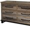 Homeroots 56" Brown Solid Wood Six Drawer Double Dresser 524558 - alternate 9
