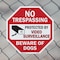 Signmission No Trespassing Protected by Video S, 6 Inch X 6 Inch, Plastic Sign OC-P-6-100 - alternate 7