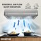 Anzzi 36-Inch 450 CFM 3-Speed Stainless Steel Under Cabinet Convertible Residential Range Hood RH-AZ2590PSS - alternate 11
