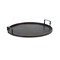 Homeroots Set Of Two Black and Gold Round Metal Serving Tray With Handles 516314 - alternate 7