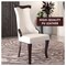 Leisuremod Novara Collection Modern Wooden Dining Chair in Light Cream NC20CR - alternate 9