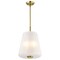 Nuvo Lune, 3 Light Pendant, Vintage Brass Finish, Etched White Glass 60/8238 - alternate 8