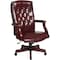 Office Star Executive Chair, Vinyl, Brown, 17" Seat Ht TEX232-JT4 - alternate 1