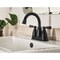 Moen Banbury 2-Handle Lever High Arc Centerset Bathroom Faucet with Push-Down Matte Black 84943BL - alternate 5