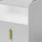 Homeroots 18" White Wood Lighted Two Drawer Nightstand with USB Port and Integrated Tech 564931 - alternate 6