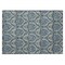 Homeroots 2' X 3' Blue and Cream Damask Washable Non Skid Indoor Outdoor Area Rug 563862 - alternate 9