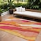 Homeroots 8' X 10' Blush Copper And Ivory Abstract Washable Indoor Outdoor Area Rug 600951 - alternate 1