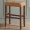 Alaterre Furniture Madison Backless Bar Height Stool True Walnut Finish with Cognac PU AVMA2220 - alternate 18