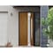 Vdomdoors Steel Door Deux 1713 Natural Oak Sidelight Exterior Black Window Stainless Inserts Single Modern Pa DEUX1713EXD-OAKB-W36+14 x H80-Left-hand Inswing - alternate 5