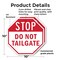 Signmission Stop Do Not Tailgate, 10 inch X 10 inch, Plastic Sign, 2PK OC-P-2PACK-10-218 - alternate 7