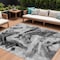 Homeroots 9' X 12' Gray And Silver Horse Washable Indoor Outdoor Area Rug 618701 - alternate 1