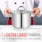 Bakken-Swiss Deluxe 8-Quart Stainless Steel Stockpot with Tempered Glass Lid, Heavy Duty BKSSQ8 - alternate 6