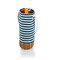 Picnic Time Family Of Brands Malbec Insulated Canvas and Willow Wine Bottle Basket, Navy Blue & White Stripe 201-00-211-000-0 - alternate 5