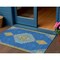 Homeroots 3' X 5' Denim Blue Red And Green Oriental Washable Indoor Outdoor Area Rug 598400 - alternate 1