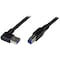 Startech.Com 1m Black SuperSpeed USB 3.0 (5Gbps) Cable - Right Angle A to B - M/M USB3SAB1MRA - alternate 1