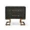 Homeroots 22" Gray Shagreen Two Drawer Nightstand 491591 - alternate 1