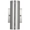 Sunlite 8in. Brushed Nickel LED Outdoor Tubular Wall Sconce Light Fixture, 1800 Lumens, 30K/40K/50K 49205-SU - alternate 3