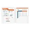 C-Line Products 8-1/2" x 11" White Two-Pocket 3-Hole Punch Heavyweight Poly Portfolio Folder, 1/EA, 25/BX 33937-BX - alternate 5