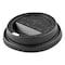 Solo Traveler Sip Through Lids for ThermoGuard Hot Cups, Fits 12, 16, 20, 24 oz, Black, 1200PK TL1224TGB - alternate 1