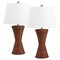 Jonathan Y Laura 27" Coastal Designer Woven Rattan/Metal Wicker Hourglass LED Table Lamp, Dark Brown, 2PK JYL4048B-SET2 - alternate 8