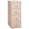Fireking 4 Drawer, 1 Hr Fire & Impact Rated, Vertical, 31" depth Letter Champagne 4-1831-CCH - alternate 1