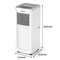 Edendirect 4800 BTU (DOE) Portable Air Conditioner Cools 200 sq. ft. with Dehumidifier, Remote, Sleep Mode ZR-KY-17C1 - alternate 10