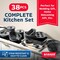 Bakkenmaster Bakken Master 38 Piece Granite Cookware and Bakeware Set, Nonstick Granite Coating BKCWSTK38MARB - alternate 8