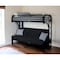 Homeroots Black Twin Over Full Contemporary Metal Bunk Bed 286584 - alternate 6