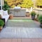 Homeroots 3' X 5' Fern Green And Gray Abstract Washable Indoor Outdoor Area Rug 632047 - alternate 9