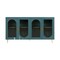 Homeroots 60" Teal Blue Ribbed Texture Sideboard with Four Doors 568416 - alternate 9