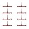 Mytee Products Ratchet Binder 3/8in-1/2in fits 38 & 12 Chain G70 Flatbed Binders 9200 WLL, 8PK CBRS38x8 - alternate 9