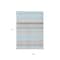 Homeroots 9' X 12' Sky Blue Gray And Beige Striped Washable Indoor Outdoor Area Rug 614837 - alternate 9
