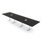 Skutchi Designs 14ft Conference Table W/ Power Unit | 14 Person Modular Rectangular Meeting Table | Harmony Series HAR-REC-48x168-T-U999ST19-ESIL - alternate 1