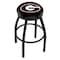 Holland Bar Stool Co 30" Blk Wrinkle Georgia "G" Swivel Bar Stool, Accent Ring L8B2B30GA-G - alternate 1