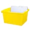 Storex 4 Gallon Storage Bin with Lid, Yellow 61410U06C - alternate 6