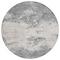 Homeroots 8' Gray And Beige Round Abstract Washable Indoor Outdoor Area Rug 599498 - alternate 8