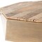 Homeroots 48" Natural Solid Wood Octagon Distressed Lift Top Abstract Coffee Table 376274 - alternate 9