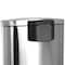 Elama 50 Liter 13 Gallon Half Circle Stainless Steel Step Trash Bin with Slow Close in Matte Silver EL-LTD55-50L - alternate 8