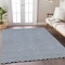 Homeroots 3' X 5' Blue And Ivory Chevron Washable Indoor Outdoor Area Rug 596255 - alternate 9