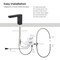 Kibi Blaze Touchless Bathroom Faucet with Pop-Up Drain, Plug-In or Battery Powered C-KBF1030MB - alternate 11