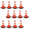 Pyle Traffic Cone Set, PVC, 18 in Height, Fluorescent Orange 12 PK PTCN18X12 - alternate 1