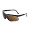 Uvex Genesis, Safety Glasses, Ultra-dura HC, Amber Lens, Black Frame, Half-Frame S3201 - alternate 1